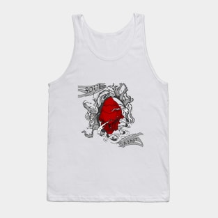 Ripped Red Ruby Tank Top